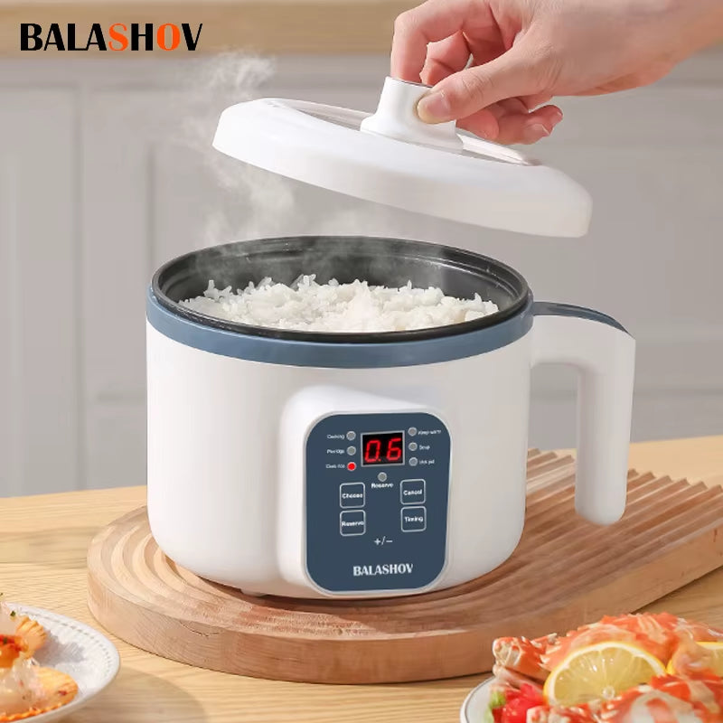 1.7L Electric Rice Cooker Single Double Layer 220V Multi Cooker Non-Stick Smart Mechanical Multicooker Steamed Rice Pot for Home